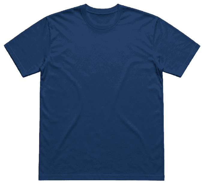 T-shirt bleu marine vu de face