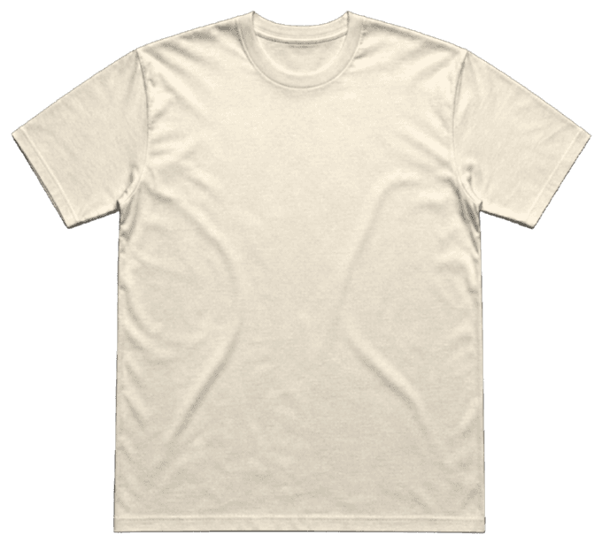 T-shirt écru vu de face