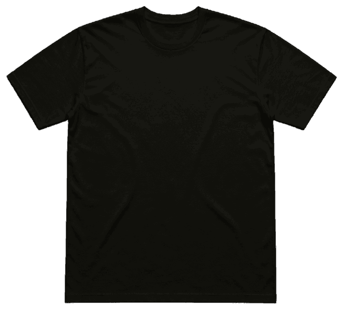T-shirt noir vu de face